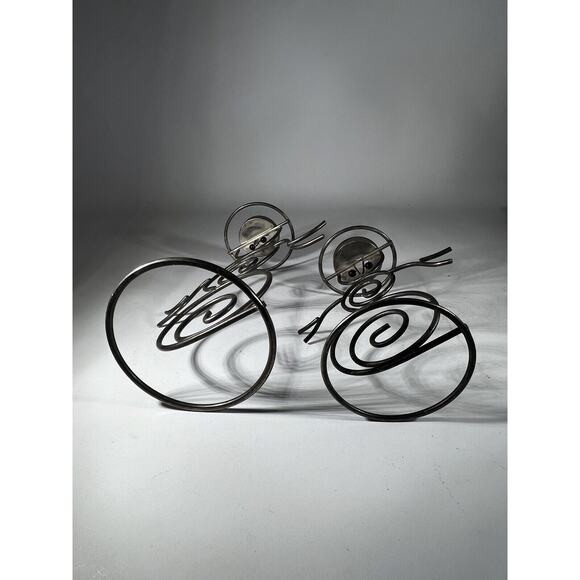 Vintage Christmas Snowman Set Of 2 International Silver Company Tea light Holder - Picture 9 of 15